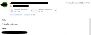 Phishing Mail Beispiel