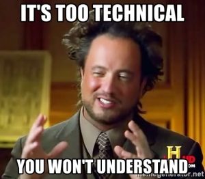 Meme über technische implementation von Termintools in Outlook